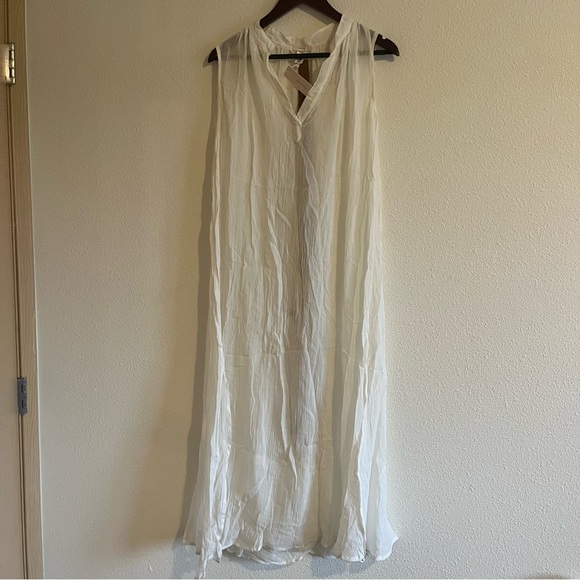 NWT Eberjey Women's White Summer Of Love Russel Chambray Cover Up Dress Size S - Picture 5 of 8